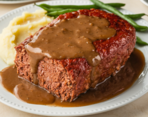 Traditional Meatloaf with Gravy