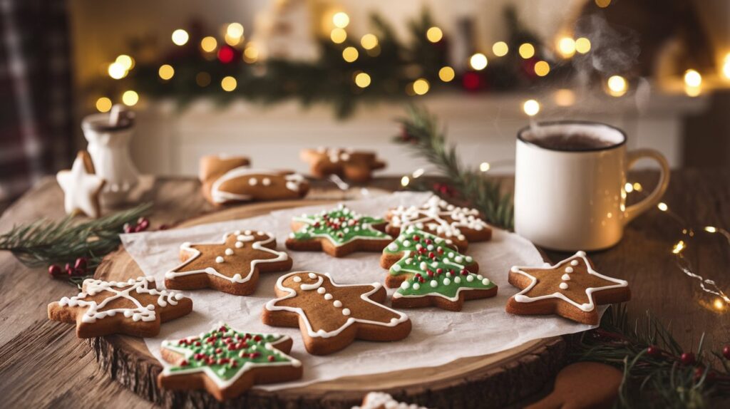 gingerbread cookies serving
