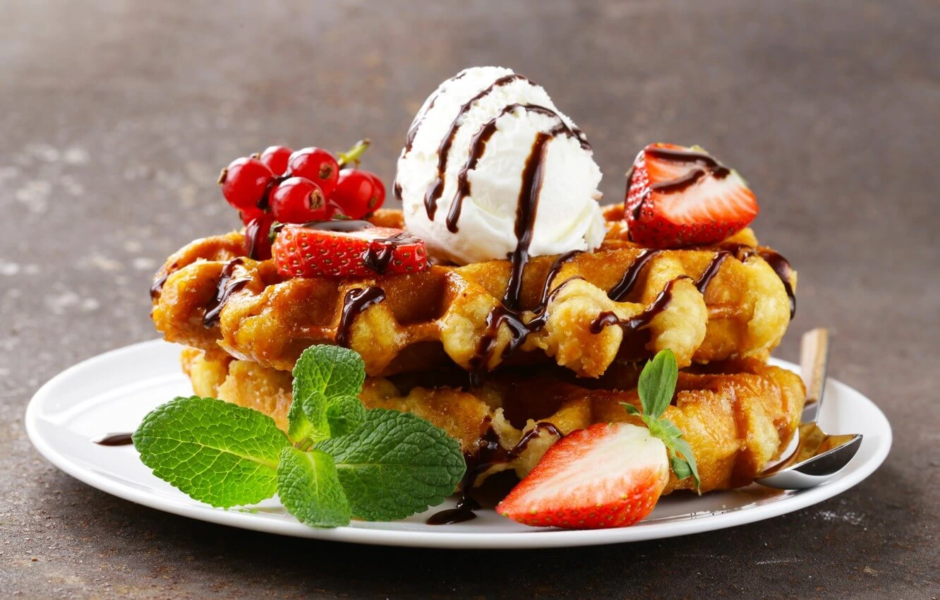 sourdough discard recipes: Waffles