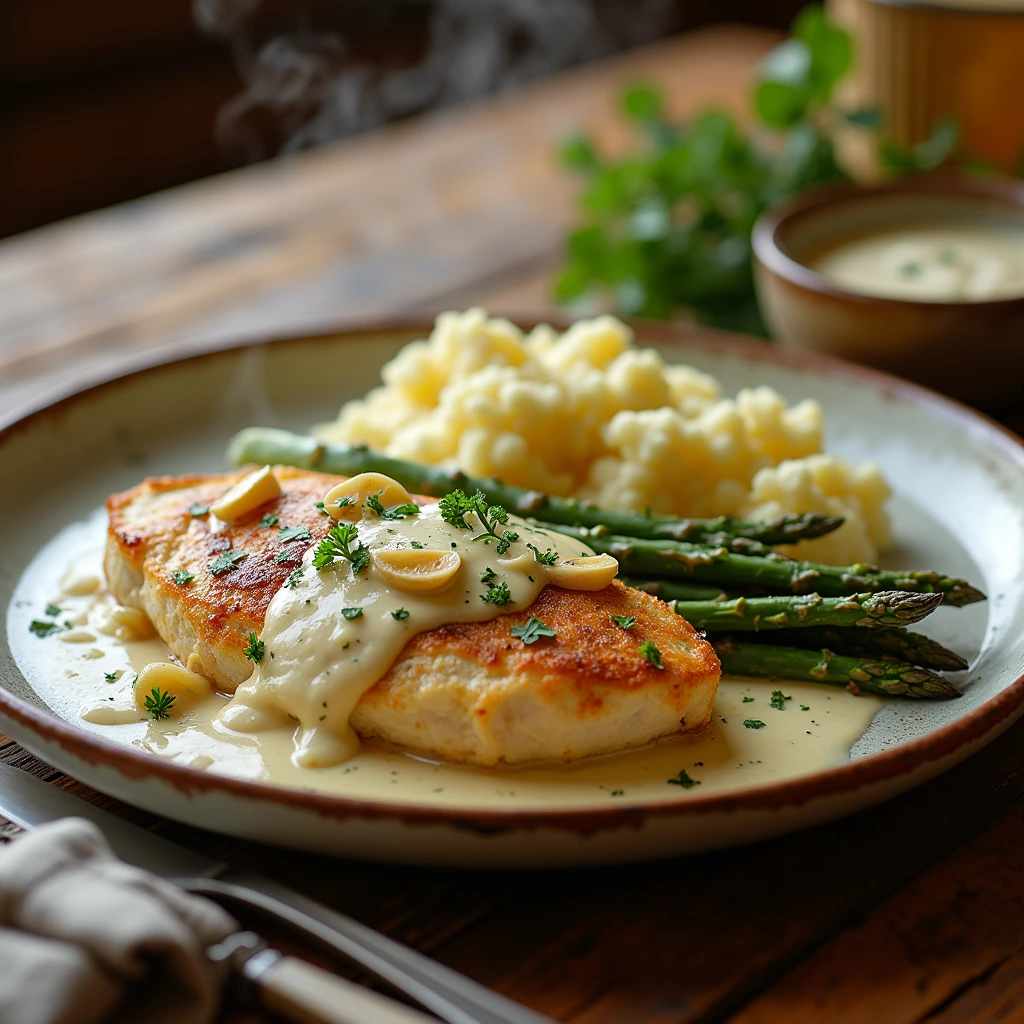 Creamy Garlic Chicken has deep roots in European cuisine, particularly French 'Poulet à la Crème' and Italian garlic-infused dishes. Over time, this flavorful, creamy chicken dish made its way into American kitchens, evolving into a beloved comfort food with variations like keto-friendly and low-carb adaptations